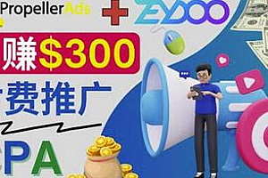 通过CPA推广平台Zeydoo日赚300美元:CPA Offer付费推广方法!