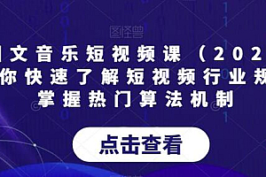 AI图文音乐短视频课(2024),帮助你快速了解短视频行业规则,掌握热门算法机制