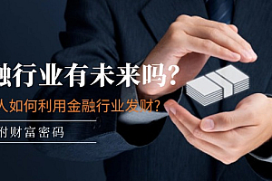 (11499期)某付费文章:金融行业有未来吗?普通人如何利用金融行业发财?(附财富密码)