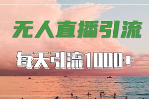 抖音快手视频号全平台通用,无人直播引流法,超暴力引流1000+高质量精准创业粉【揭秘】