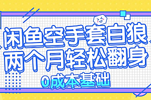 (13004期)闲鱼空手套白狼 0成本基础,简单易上手项目 两个月轻松翻身           …