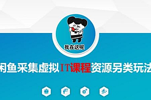 闲鱼采集虚拟IT课程资源另类玩法,干货满满