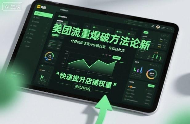 美团流量爆破方法论,付费流快速提升店铺权重,带动自然流