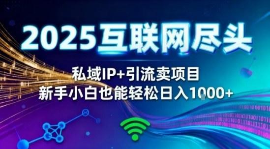 2025网创尽头王炸项目!私域IP+精准引流,新手小白在家躺賺日入1k,零经验也能上手【揭秘】