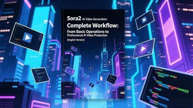 (16758期)Sora2 AI视频生成的系统教程(英文版):从基础操作到专业级AI视频制作的完整工作流