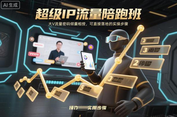 超级IP流量陪跑班,大V流量密码倾囊相授,可直接落地的实操步骤