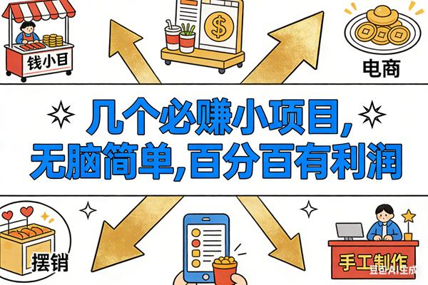 (16964期)9个必赚小项目,无脑简单,百分百有利润,副业首选,日入200+
