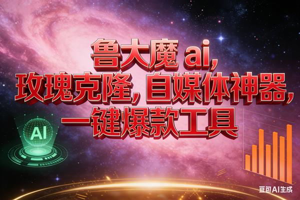 (17010期)玫瑰克隆神器,ai鲁大魔,自媒体必备神器,一键爆款,详细教程